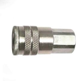 Interstate Pneumatics CH440 1/4 Inch Industrial Steel Coupler x 1/4 Inch Female NPT