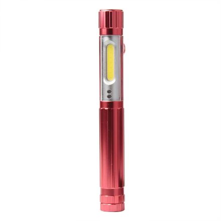 Interstate Pneumatics 986FL LED Flashlight Rechargeable Pocket Pen Style with Magnetic Clip & Base, Inspection Torch Top Light & Whole Room Side Light