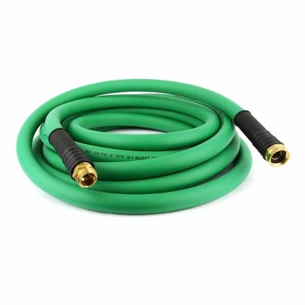 Interstate Pneumatics HCG19-075E Contractor Grade Green PVC Water Hose 3/4 Inch x 75 feet with Machined GHT Fittings
