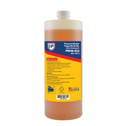 Interstate Pneumatics PW30-032 Non Detergent Pressure Washer Pump Oil 30 Wt. – ISO 100-S (32 oz.)