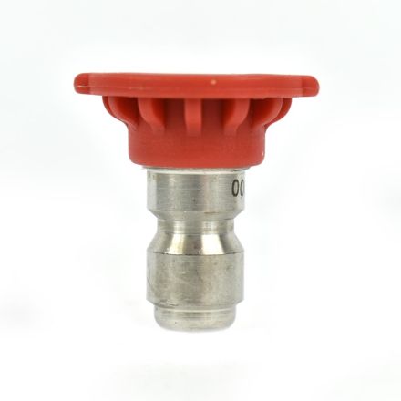 Interstate Pneumatics PW7101-DR Pressure Washer 1/4 Inch Quick Connect High Pressure Spray Nozzle Tip - Red