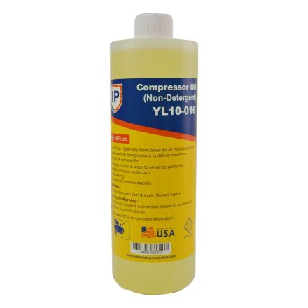 Interstate Pneumatics YL10-016 Non Detergent Compressor Oil - Chevron Rando HD / LSC - 16 oz.